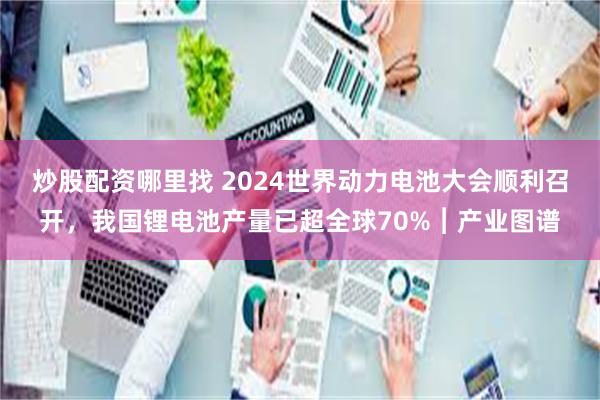 炒股配资哪里找 2024世界动力电池大会顺利召开，我国锂电池产量已超全球70%︱产业图谱