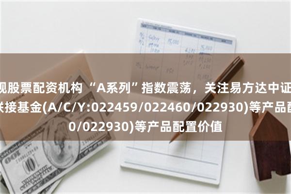 正规股票配资机构 “A系列”指数震荡，关注易方达中证A500ETF联接基金(A/C/Y:022459/022460/022930)等产品配置价值