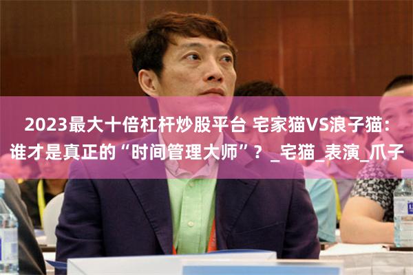 2023最大十倍杠杆炒股平台 宅家猫VS浪子猫：谁才是真正的“时间管理大师”？_宅猫_表演_爪子