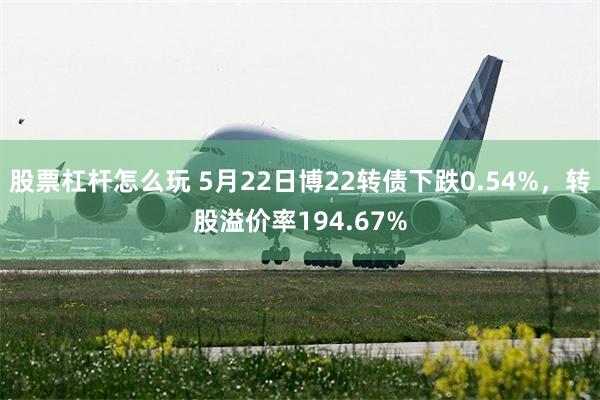 股票杠杆怎么玩 5月22日博22转债下跌0.54%，转股溢价率194.67%