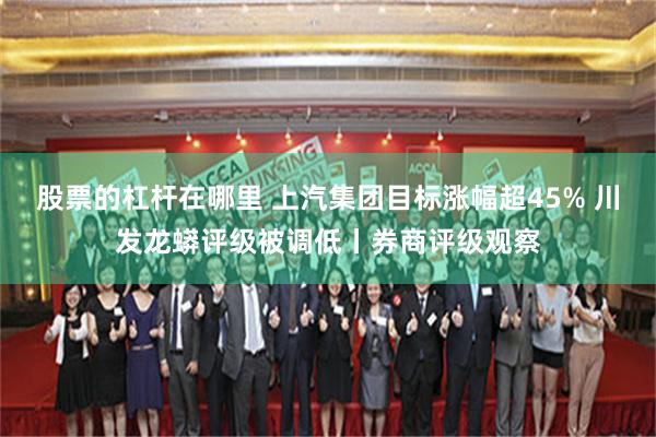 股票的杠杆在哪里 上汽集团目标涨幅超45% 川发龙蟒评级被调低丨券商评级观察