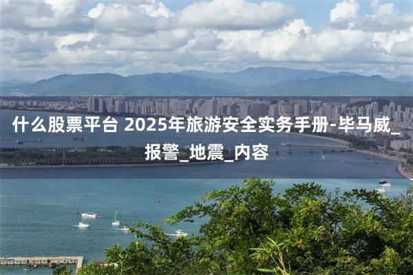 什么股票平台 2025年旅游安全实务手册-毕马威_报警_地震_内容