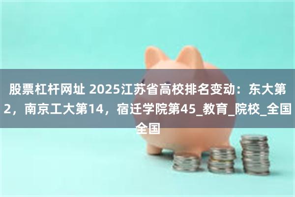 股票杠杆网址 2025江苏省高校排名变动：东大第2，南京工大第14，宿迁学院第45_教育_院校_全国