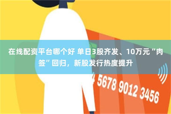在线配资平台哪个好 单日3股齐发、10万元“肉签”回归，新股发行热度提升