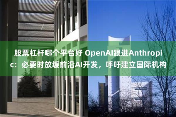 股票杠杆哪个平台好 OpenAI跟进Anthropic：必要时放缓前沿AI开发，呼吁建立国际机构