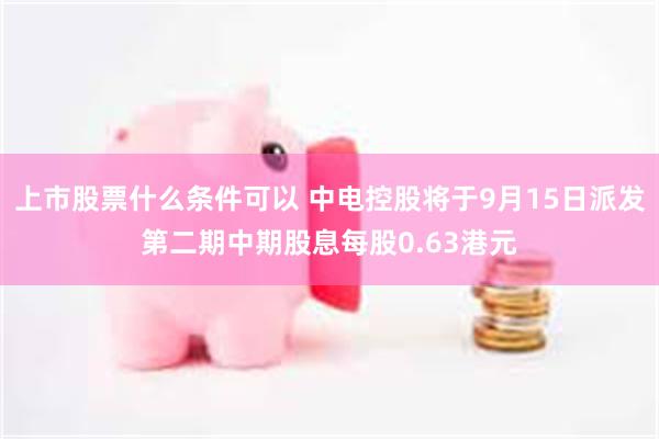 上市股票什么条件可以 中电控股将于9月15日派发第二期中期股息每股0.63港元