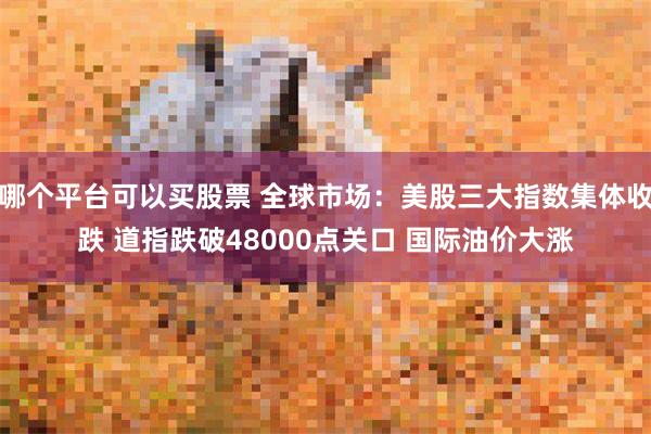 哪个平台可以买股票 全球市场：美股三大指数集体收跌 道指跌破48000点关口 国际油价大涨