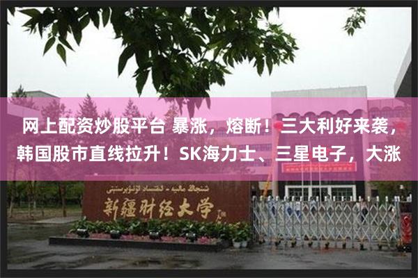 网上配资炒股平台 暴涨,熔断!三大利好来袭,韩国股市直线拉升!SK海力士、三星电子,大涨