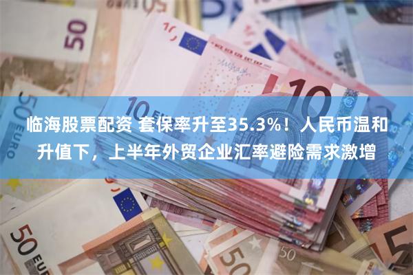 临海股票配资 套保率升至35.3%!人民币温和升值下,上半年外贸企业汇率避险需求激增