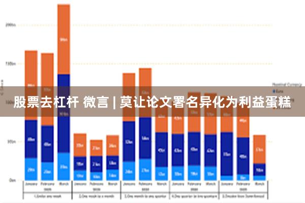 股票去杠杆 微言 | 莫让论文署名异化为利益蛋糕