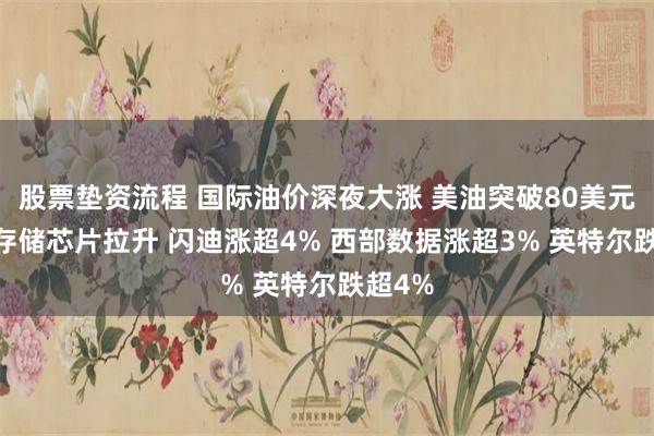 股票垫资流程 国际油价深夜大涨 美油突破80美元 美股存储芯片拉升 闪迪涨超4% 西部数据涨超3% 英特尔跌超4%