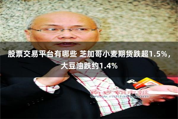 股票交易平台有哪些 芝加哥小麦期货跌超1.5%，大豆油跌约1.4%