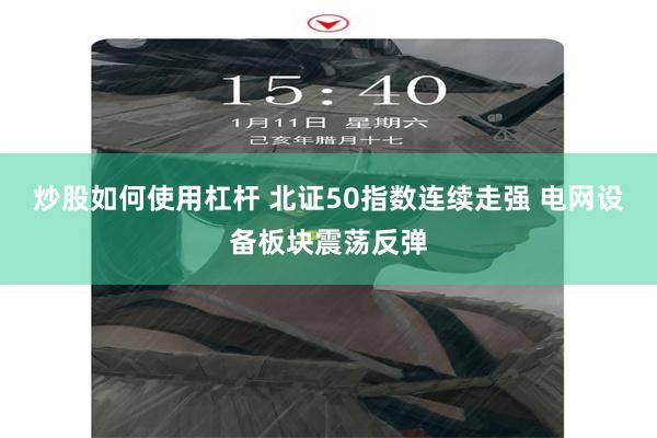 炒股如何使用杠杆 北证50指数连续走强 电网设备板块震荡反弹