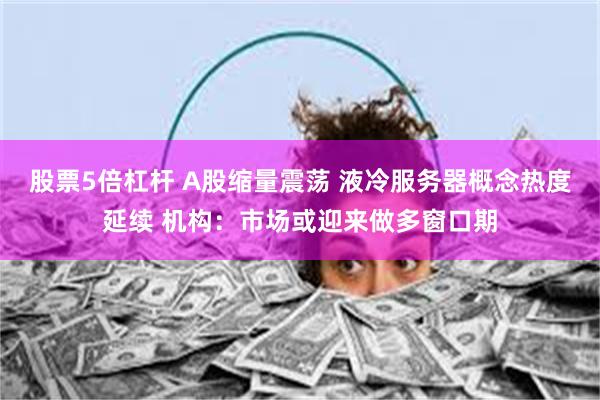 股票5倍杠杆 A股缩量震荡 液冷服务器概念热度延续 机构：市场或迎来做多窗口期