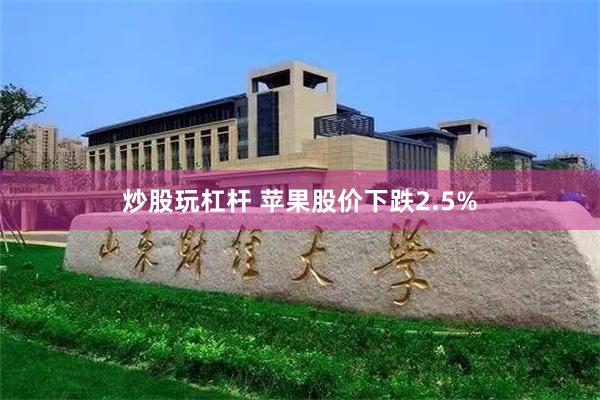 炒股玩杠杆 苹果股价下跌2.5%