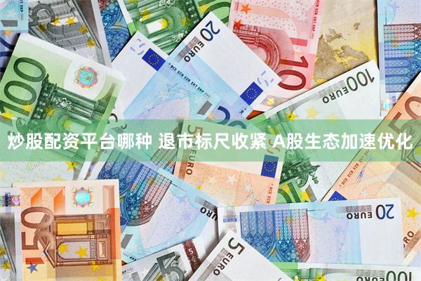 炒股配资平台哪种 退市标尺收紧 A股生态加速优化