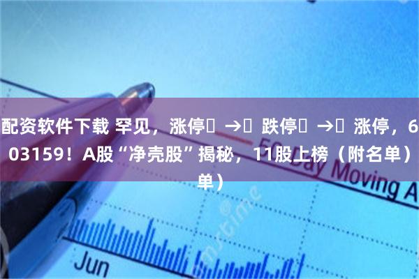 配资软件下载 罕见，涨停‌→‌跌停‌→‌涨停，603159！A股“净壳股”揭秘，11股上榜（附名单）