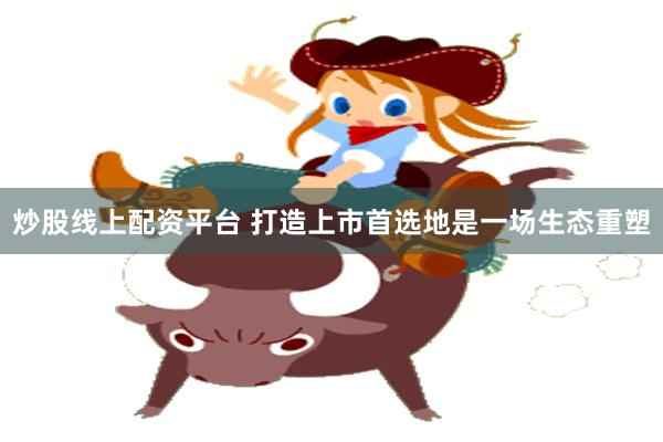 炒股线上配资平台 打造上市首选地是一场生态重塑