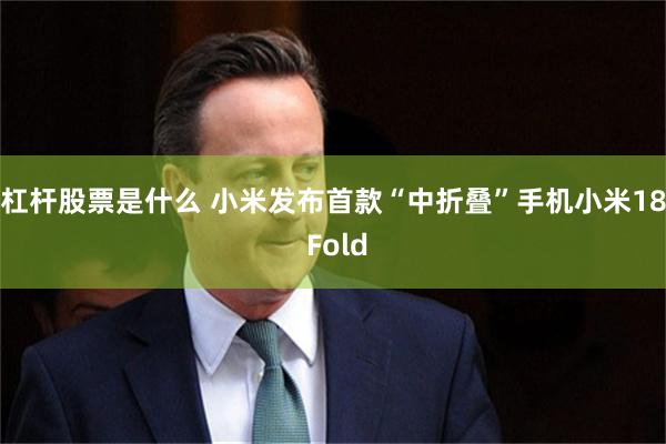 杠杆股票是什么 小米发布首款“中折叠”手机小米18 Fold