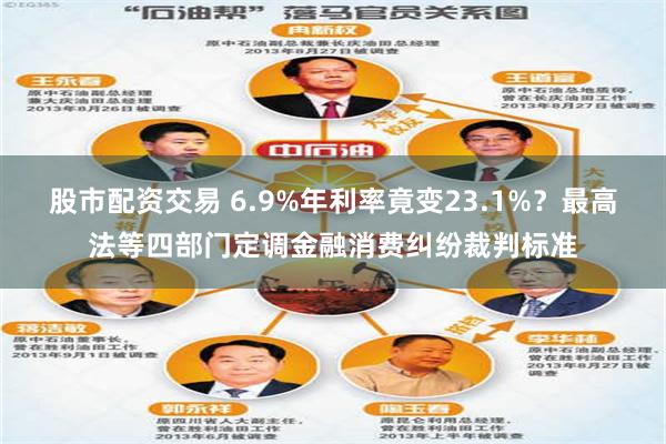股市配资交易 6.9%年利率竟变23.1%？最高法等四部门定调金融消费纠纷裁判标准