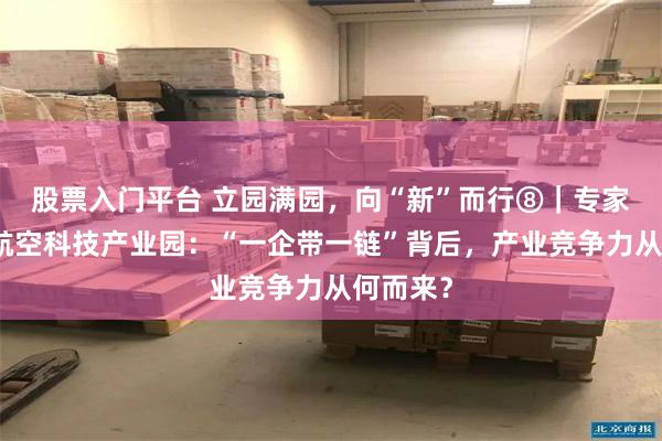 股票入门平台 立园满园，向“新”而行⑧｜专家看青崇航空科技产业园：“一企带一链”背后，产业竞争力从何而来？